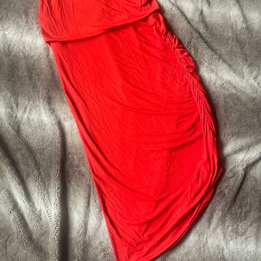 Sofia by Sofia Vergara Coral Asymmetrical Dress
